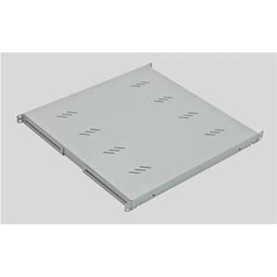 TRITON Police s perforací 19", 1U/850mm, nosnost 80kg, černá, RAB-UP-850-A4
