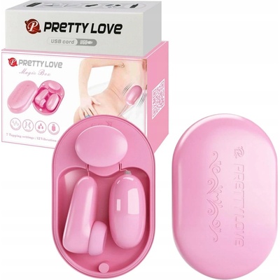 Pretty Love Magic Box Vibrating Bullet & Pink Stimulator