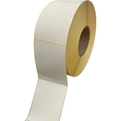 32 00077/1 - Termo Etiketa 80 mm x 100 mm, Thermo eco, Biela, Dutinka 76 mm, 2000 ks/kotúč, Odlepiteľné lepidlo, Priemer kotúča 195 mm