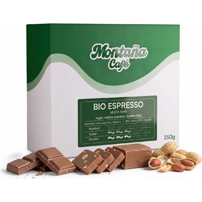 Café Montaña Bio espresso mletá French press 250 g