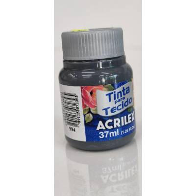 Acrilex farba na textil matná 37 ml 994, Lead Gray