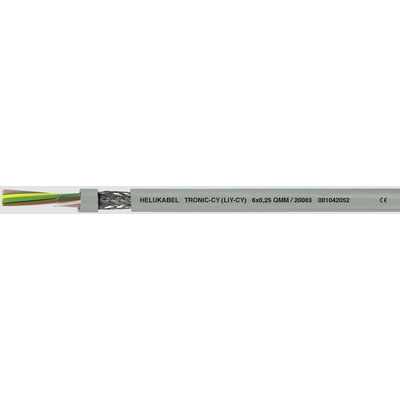 Helu 20031-500 dátový kábel LiYCY 4 x 0.25 mm² sivá 500 m