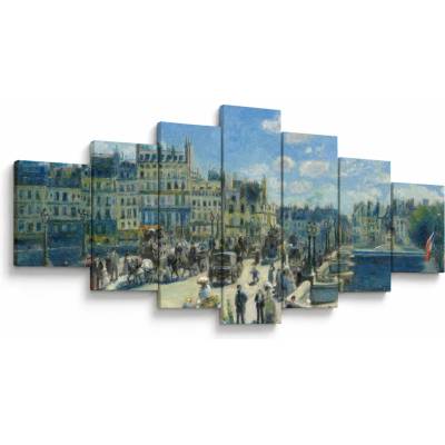 Obraz - Auguste Renoir, Pont Neuf, Paris, reprodukcia, sedemdielne 210x100 cm