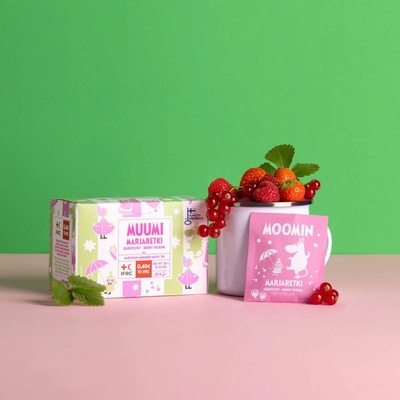 Nordqvist Finsko Černý čaj Moomin Berry Trip Assorted 20 x 1,75 g