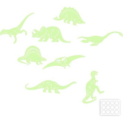 Rappa Tvary dinosaurus samolepicí svítící ve tmě