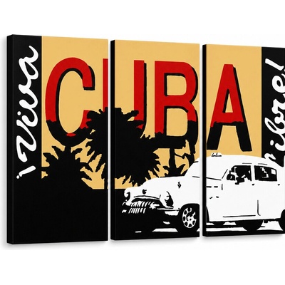 Papilora Ručne maľovaný POP Art obraz Cuba - 150x100 cm