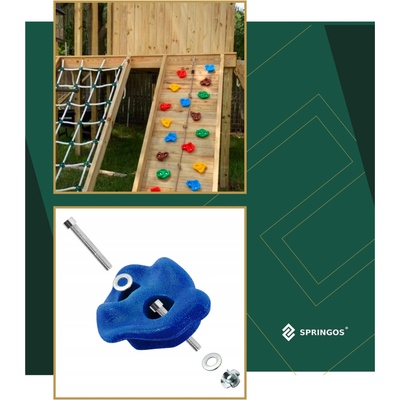 Springos Detské lezecké úchyty na stenu 10 ks S-KG0001