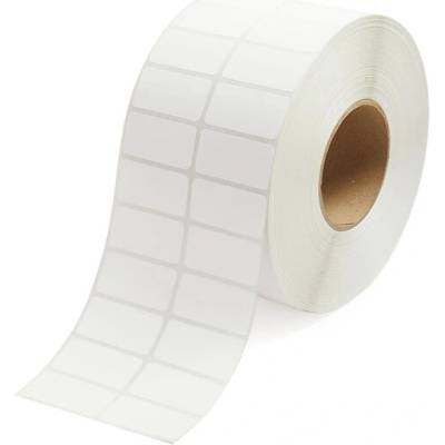 Papierová Etiketa 50 mm x 15 mm, 2 - Produkcia, Pololesklý papier, Biela, Dutinka 40 mm, 2 x 2000 ks/kotúč, Permanentné lepidlo, Priemer kotúča 85 mm