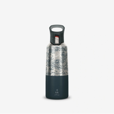 Quechua nerezová termoska s rychlým otevíráním 800 ml oranžová