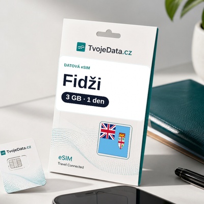 eSIM Fidži neomezeně / 1 den