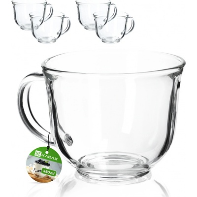 Kadax Sklenice na kávu 4 x 480 ml
