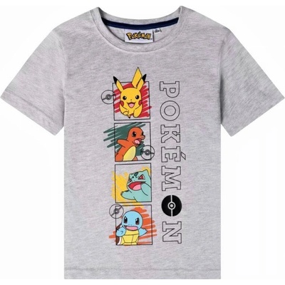 Pokémon dětské triko šedé