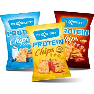 Max Sport Protein Chipsy Morská sůl a koření 45 g