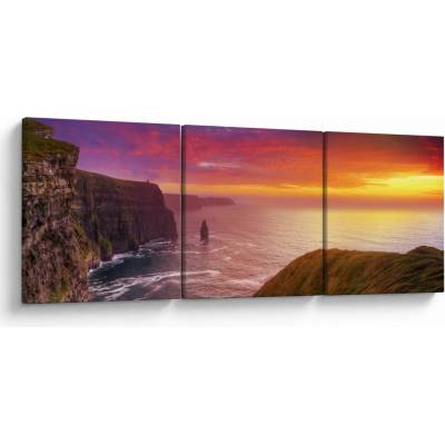 Obraz - Moherské útesy, trojdielne 120x40 cm