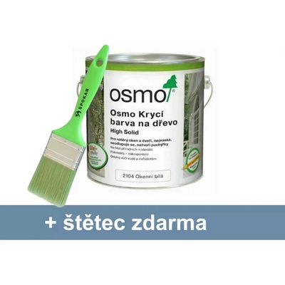 Osmo 2104 Krycí barva na dřevo 0,75 l Okenní bílá