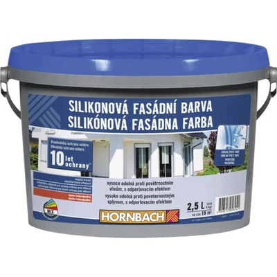 Hornbach Silikónová fasádna farba biela 2,5 l