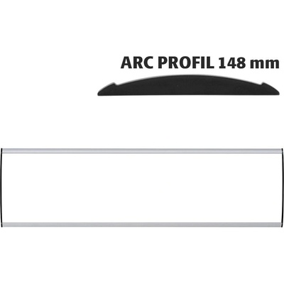 A-Z Reklama CZ Orientační nástěnná tabulka 148 × 600 mm - Arc Profil – kód UDS148NB60