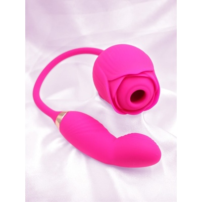 DKK Stimulátor klitorisu Luminous Rose s mini pulzačním em