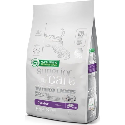 Nature's Protection Superior Care Grain Free White Dog Junior Salmon 1,5 kg