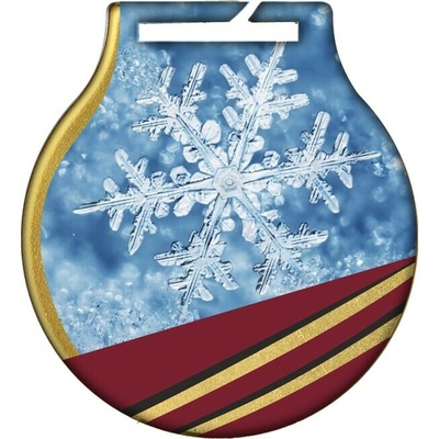 MC61/G/WIN Medaila Q-Medals zimná pr.50 mm hr.2 mm zlato zlato