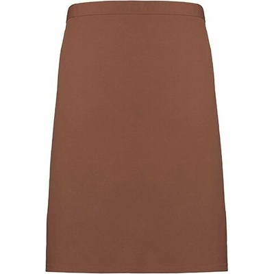 Premier Workwear Pracovní zástěra středně dlouhá PR151 Mocha Pantone 7505 70x50cm