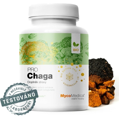MycoMedica Chaga PRO BIO 34% betaglukanů 90 kapsúl