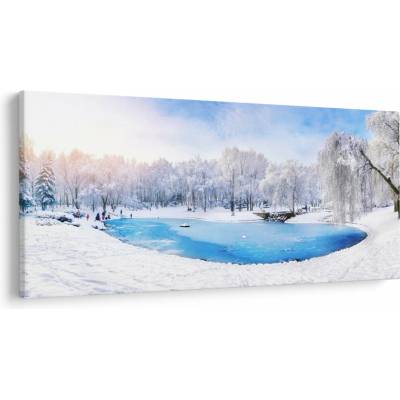 Obraz - Ľadové jazero, jednodielne 250x125 cm