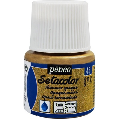 Farby na textil Pebeo Setacolor Opaque Shimmer 45 ml Shimmer gold