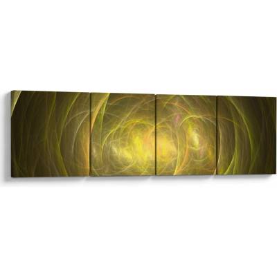 Moderní abstraktní obraz, Čtyřdílný 160x40 cm