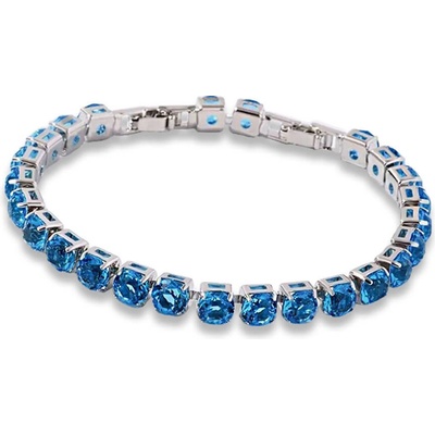 Elanis Jewel Dámský náramek Clarissa Lake Blue s krystaly Swarovski EJ00701