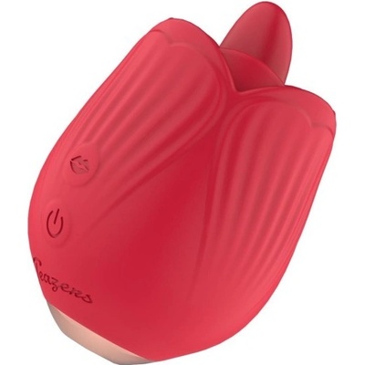 Teazers Rose Vibrator Licking and Vibrating