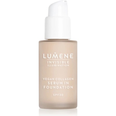 Lumene Invisible Illumination Vegan Collagen Serum in Foundation lehký make-up s vyživujícím účinkem SPF30 0.5 30 ml