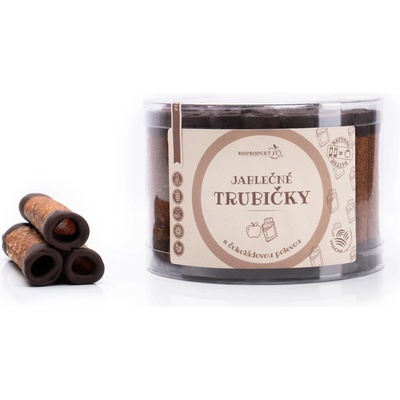 Bioprodukt JT Jablečné trubičky s čokoládovou polevou 420 g – Hledejceny.cz