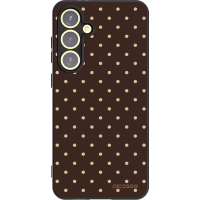Picasee silikonový černý obal pro Samsung Galaxy S24 FE S721B Vanilla Dots & Chocolate – Hledejceny.cz