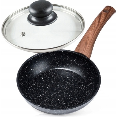 Žulová pánev na smažení a dušení VILDE 16 cm plyn/indukce poklice