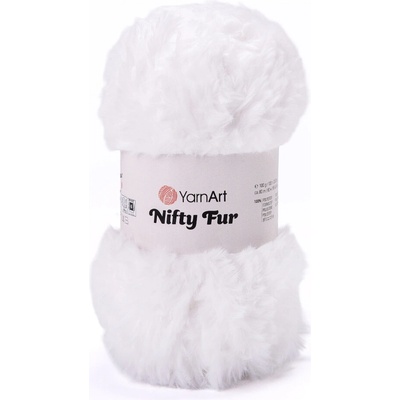 Yarn Art příze Nifty Fur 8401 bílá