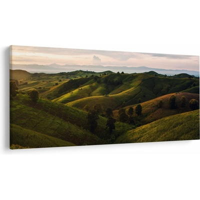 Obraz - Výhľad na thajské kopčeky, jednodielne 200x100 cm