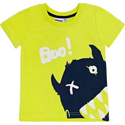 Winkiki Kids Wear Chlapecké tričko Boo salátová