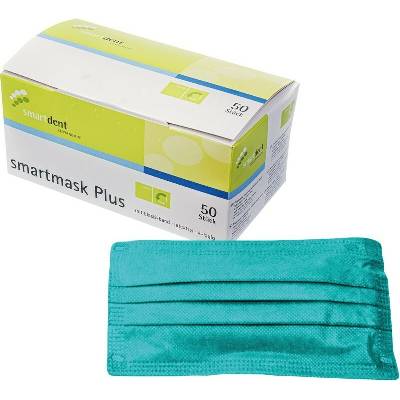 smartdent smartmask Plus Ústenky Tyrkys 50 ks
