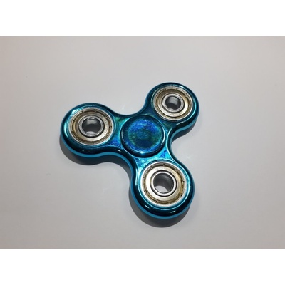 Fidget spinner kov modrý