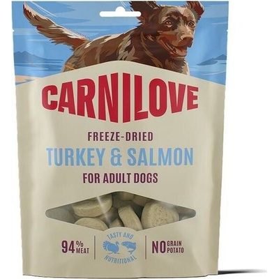 VAFO Praha s.r.o. CARNILOVE Dog FREEZE DRIED Turkey & Salmon 60 g – Hledejceny.cz