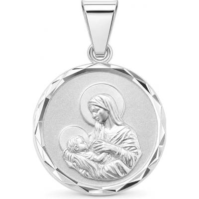 Argento Strieborný prívesok Panna Mária s dieťaťom Ježišom 86056
