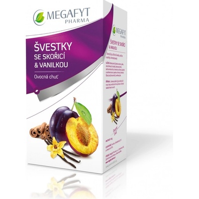 Megafyt Švestky se skořicí a vanilkou 20 x 2 g