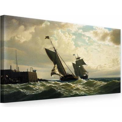 Papilora Obraz na plátne MAKING HARBOR – William Bradford - 80x50 cm