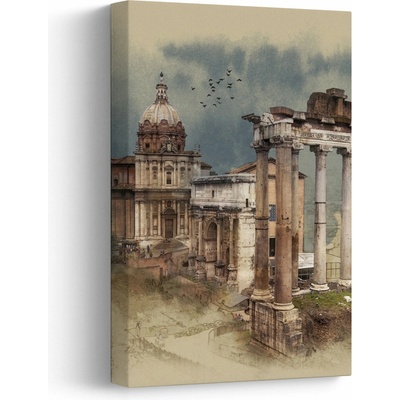 Obraz - Forum Romanum, Rím, Taliansko, jednodielny 20x30 cm