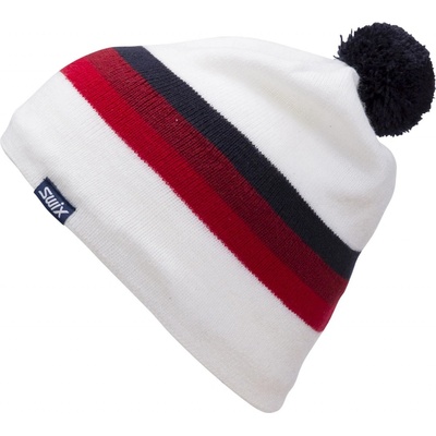 Swix Marka beanie Jr Snow white/red