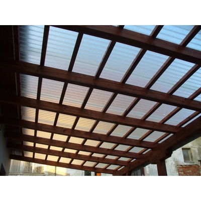 ElyPlast Sklolaminátová deska vlnitá Plus 76/18 1 mm x 1200 mm UV kouřová