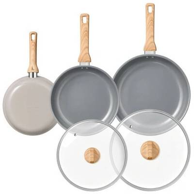 Sada pánví N90031LID, 20/24/28 cm, 2 poklice, indukční, šedá - N BLAZANT