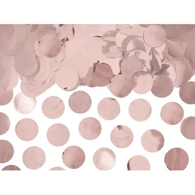 KONS45-019R Party Deco Konfety 2,5 cm Dots 15g Ružová
