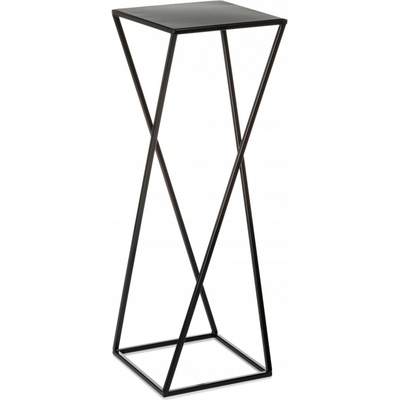 DekorStyle Stojan na kvety LEKOK 70 cm čierny